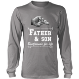 Mens Father Son Friends Fist Bump - Dad Father's Day Family - LS shirt