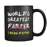 Men's Fathers Day World's Greatest Farter I Mean Father - Mug - TEEEVER - Men's Fathers Day World's Greatest Farter I Mean Father- Drinkware -TeeEver.com