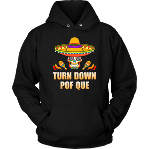 Sombrero Skull Turn Down Por Que Cinco De Mayo Party - Hoodie