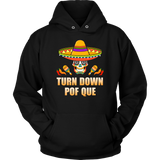 Sombrero Skull Turn Down Por Que Cinco De Mayo Party - Hoodie