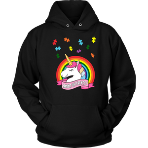 Autism Awareness - Unicorn Puzzle Piece - Hoodie