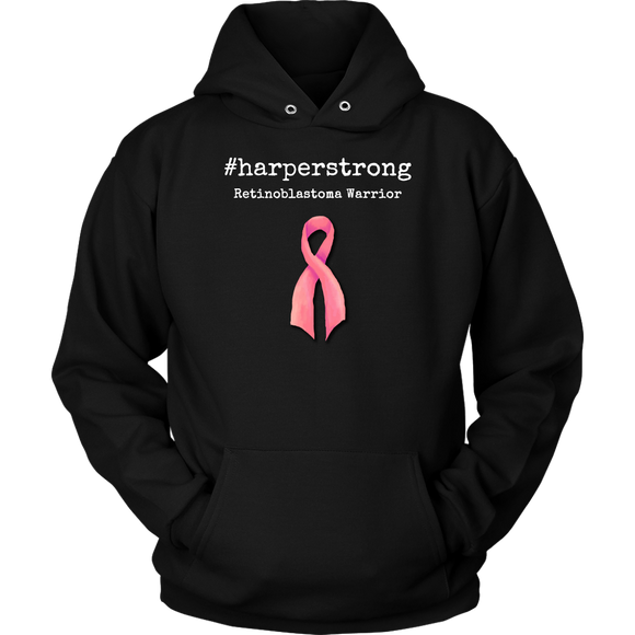 #harperstrong Retinoblastoma Warrior Cancer Awareness Hoodie