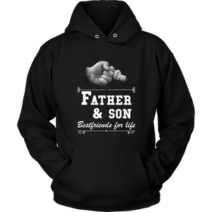 Mens Father Son Friends Fist Bump - Dad Father's Day Family - Hoodie