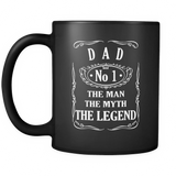 DAD The Man The Myth The Legend - Mug - TEEEVER - - Drinkware -TeeEver.com