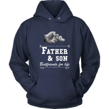 Mens Father Son Friends Fist Bump - Dad Father's Day Family - Hoodie