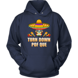 Sombrero Skull Turn Down Por Que Cinco De Mayo Party - Hoodie