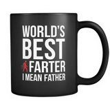 Funny Worlds Best Farter I Mean Father - Mug - TEEEVER - Funny Worlds Best Farter I Mean Father- Drinkware -TeeEver.com