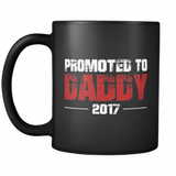 Promoted to Daddy est 2017 - for New Dads - Mug - TEEEVER - - Drinkware -TeeEver.com