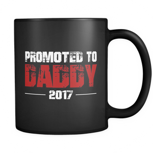 Promoted to Daddy est 2017 - for New Dads - Mug - TEEEVER - - Drinkware -TeeEver.com