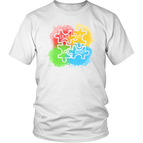 Autism Awareness Light it up Blue T shirt
