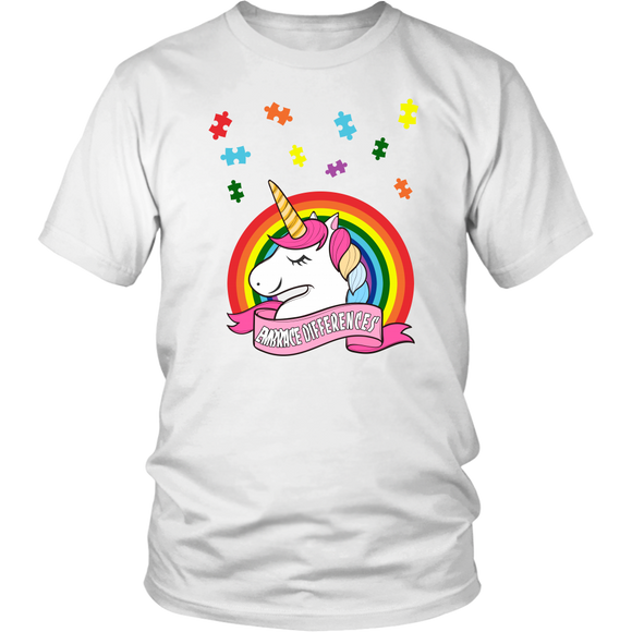 Autism Awareness - Unicorn Puzzle Piece - T shirt