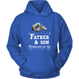 Mens Father Son Friends Fist Bump - Dad Father's Day Family - Hoodie