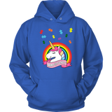 Autism Awareness - Unicorn Puzzle Piece - Hoodie