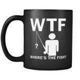 Mens Where's The Fish Funny Father's Day Birthday Gifts Fishing - Mug - TEEEVER - - Drinkware -TeeEver.com