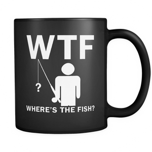 Mens Where's The Fish Funny Father's Day Birthday Gifts Fishing - Mug - TEEEVER - - Drinkware -TeeEver.com