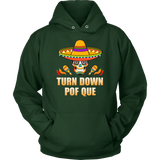 Sombrero Skull Turn Down Por Que Cinco De Mayo Party - Hoodie