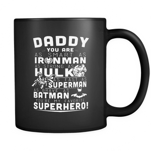 daddy your my superhero - Mug - TEEEVER - - Drinkware -TeeEver.com