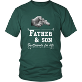 Mens Father Son Friends Fist Bump - Dad Father's Day Family - T shirt