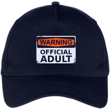 Official Adult - Funny 18th Birthday Gifts - Five Panel Twill Cap - Navy / One Size- Hats -TeeEver.com