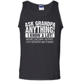 Men's Ask Grandpa Anything - Funny Gift for Father's Day Tank Top - TEEEVER - Black / S- T-Shirts -TeeEver.com