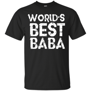 Worlds Best Baba - Fathers Day Gift Muslim Dad Husband - T-Shirt - TEEEVER - Black / S- Short Sleeve -TeeEver.com
