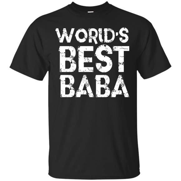 Worlds Best Baba - Fathers Day Gift Muslim Dad Husband - T-Shirt - TEEEVER - Black / S- Short Sleeve -TeeEver.com