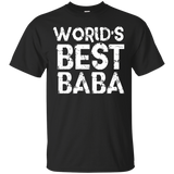 Worlds Best Baba - Fathers Day Gift Muslim Dad Husband - T-Shirt - TEEEVER - Black / S- Short Sleeve -TeeEver.com
