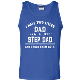 World's Best Step Dad Tank Top - TEEEVER - Royal / S- Sleeveless -TeeEver.com