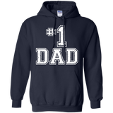 #1 Dad Number One Father's Day Vintage Style Hoodie - TEEEVER - Navy / S- Hoodies -TeeEver.com