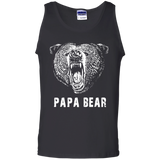 Papa Bear - Best gift for Dad Tank Top - TEEEVER - Black / S- Sleeveless -TeeEver.com