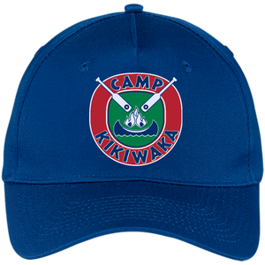 camp a boat race to reach the symbol KIKIWAKA - Five Panel Twill Cap - Black / One Size- Hats -TeeEver.com