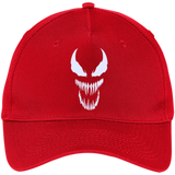 Superhero Dad Ve-nom - Father's Day Gift - Five Panel Twill Cap - Red / One Size- Hats -TeeEver.com