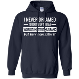 World's Hottest Husband Father's Day Hoodie - TEEEVER - Navy / S- Sweatshirts -TeeEver.com