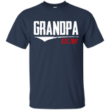 Men's Grandpa Est 2017 - New Grandpa Gifts first father's Day T-Shirt - TEEEVER - Navy / S- Short Sleeve -TeeEver.com