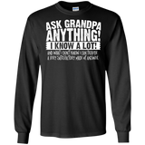 Mens Ask Grandpa Anything - Funny Gift for Father's Day LS/Hoodie/Sweatshirt