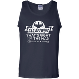 Dad of Twins I'm The Man Father's Day - Tank Top - TEEEVER - Navy / S- Sleeveless -TeeEver.com