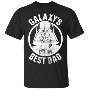 Star Wars Father's Day Galaxy's Best Dad Graphic - T-Shirt - TEEEVER - Black / S- Short Sleeve -TeeEver.com