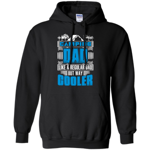 Cooler Camping Dad. Funny - Daddy Hoodie - TEEEVER - Black / S- Hoodies -TeeEver.com