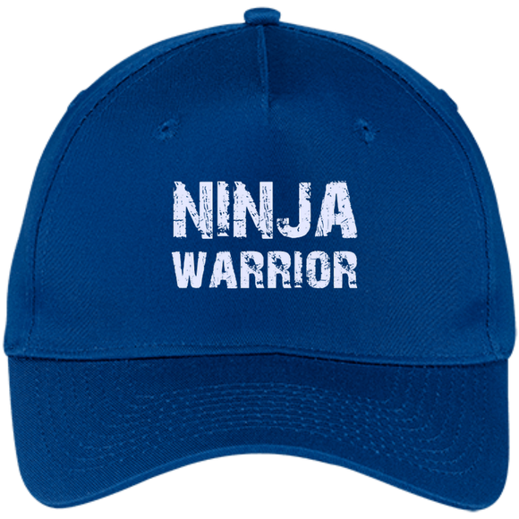 Ninja Warrior Original - Only For Ninjas - Five Panel Twill Cap - Royal / One Size- Hats -TeeEver.com