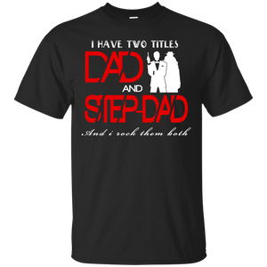 World's Best Step Dad Father's Day Gift T-Shirt - TEEEVER - Black / S- Short Sleeve -TeeEver.com