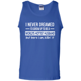 World's Hottest Husband Father's Day Tank Top - TEEEVER - Royal / S- T-Shirts -TeeEver.com