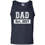 Men's First Time Dad 2017 Fathers Day Tank Top - TEEEVER - Navy / S- Sleeveless -TeeEver.com