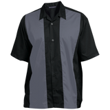 Mens Custom Embroidered Shirt - Black/Steel Gray / XS- Dress Shirts -TeeEver.com