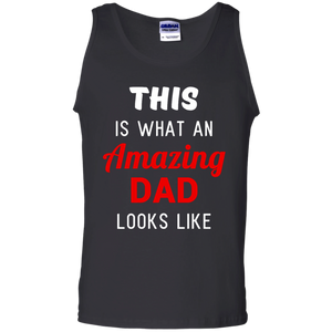 This is what an Amazing dad looks like Tank Top - TEEEVER - Black / S- Sleeveless -TeeEver.com