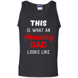 This is what an Amazing dad looks like Tank Top - TEEEVER - Black / S- Sleeveless -TeeEver.com