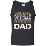 Some People Call Me A Veteran - Call me DadTank Top - TEEEVER - Black / S- T-Shirts -TeeEver.com