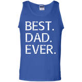 Best Dad Ever - Funny Fathers Day Gift Bonus Stepdads Tank Top - TEEEVER - Royal / S- Sleeveless -TeeEver.com