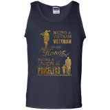 Being Grandpa Viet Nam Veteran Tank Top - TEEEVER - Navy / S- T-Shirts -TeeEver.com