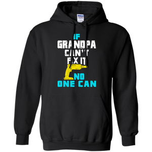 Village Mens If Grandpa Can't Fix It no-one can Hoodie - TEEEVER - Black / S- Hoodies -TeeEver.com