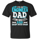 Funny - For Cool Engineer Dad T-Shirt - TEEEVER - Black / S- Short Sleeve -TeeEver.com